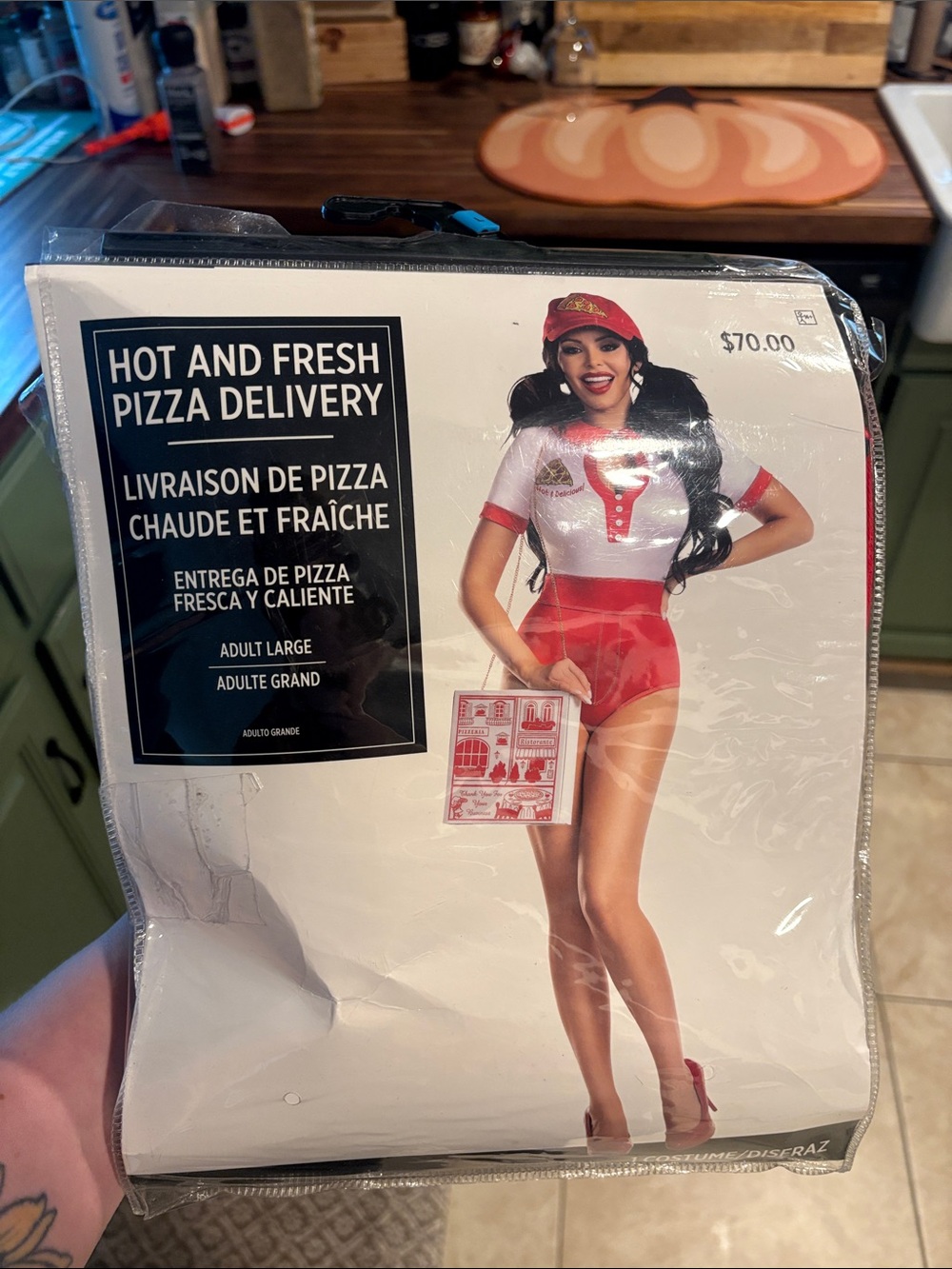 Halloween Hot and Fresh Pizza Delivery Costume Leg Avenue inspired